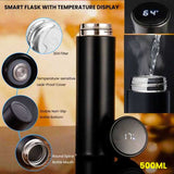 Steel Flask With Temp Display (500ml)