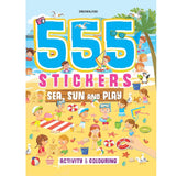 555 Stickers, Sea, Sun and Play Activity & Colouring Book