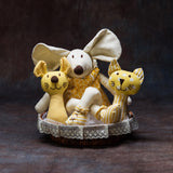 Yellow Mr. Mouse Rattle Hamper